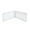 Azar Displays Clear Acrylic Double Photo Holder, Side by Side Dual Frame, Size 7'' W x 5'' H, 2PK 107723-GS-2PK - alternate 2